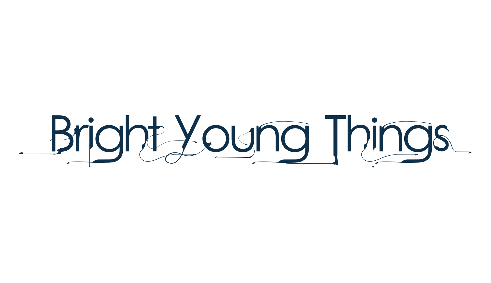 Bright Young Things, fancy decorative font preview
