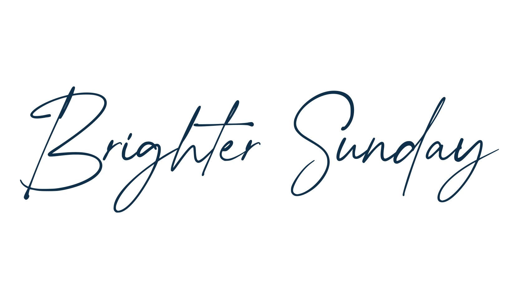 Brighter Sunday, script handwritten fancy decorative calligraphy font preview
