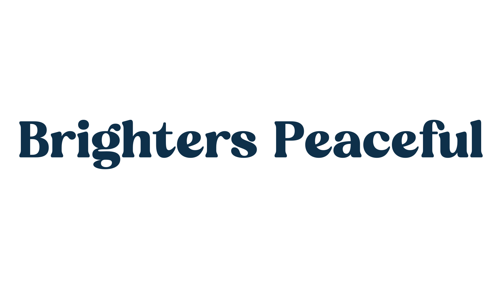 Brighters Peaceful, basic serif font preview
