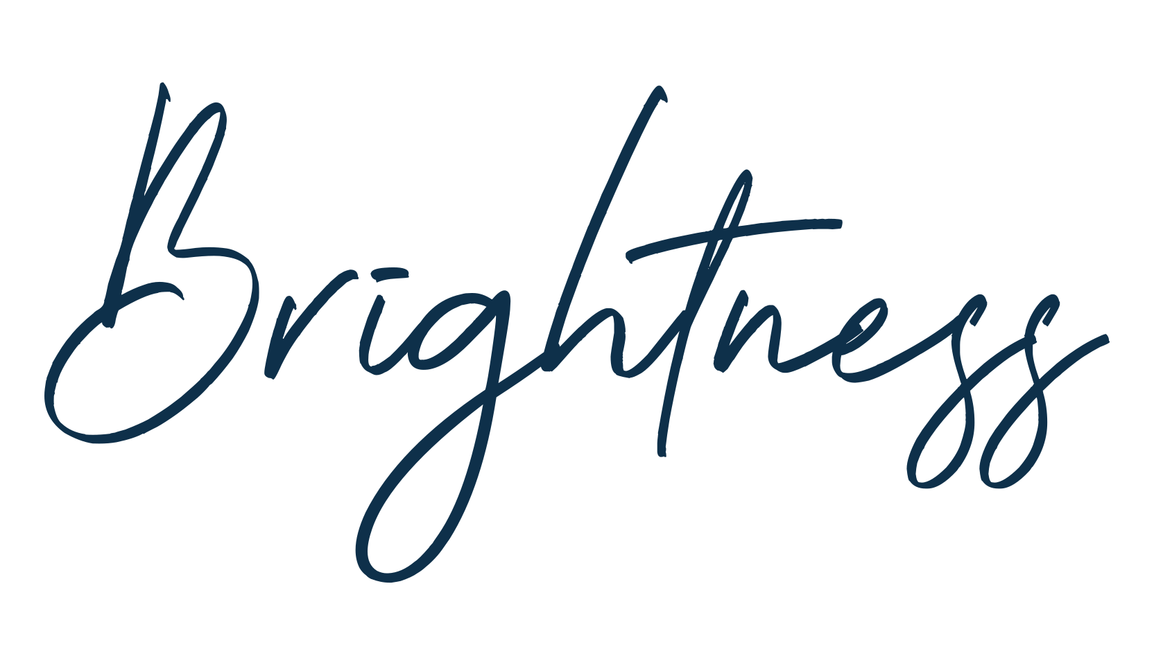 Brightness, script handwritten fancy decorative calligraphy font preview
