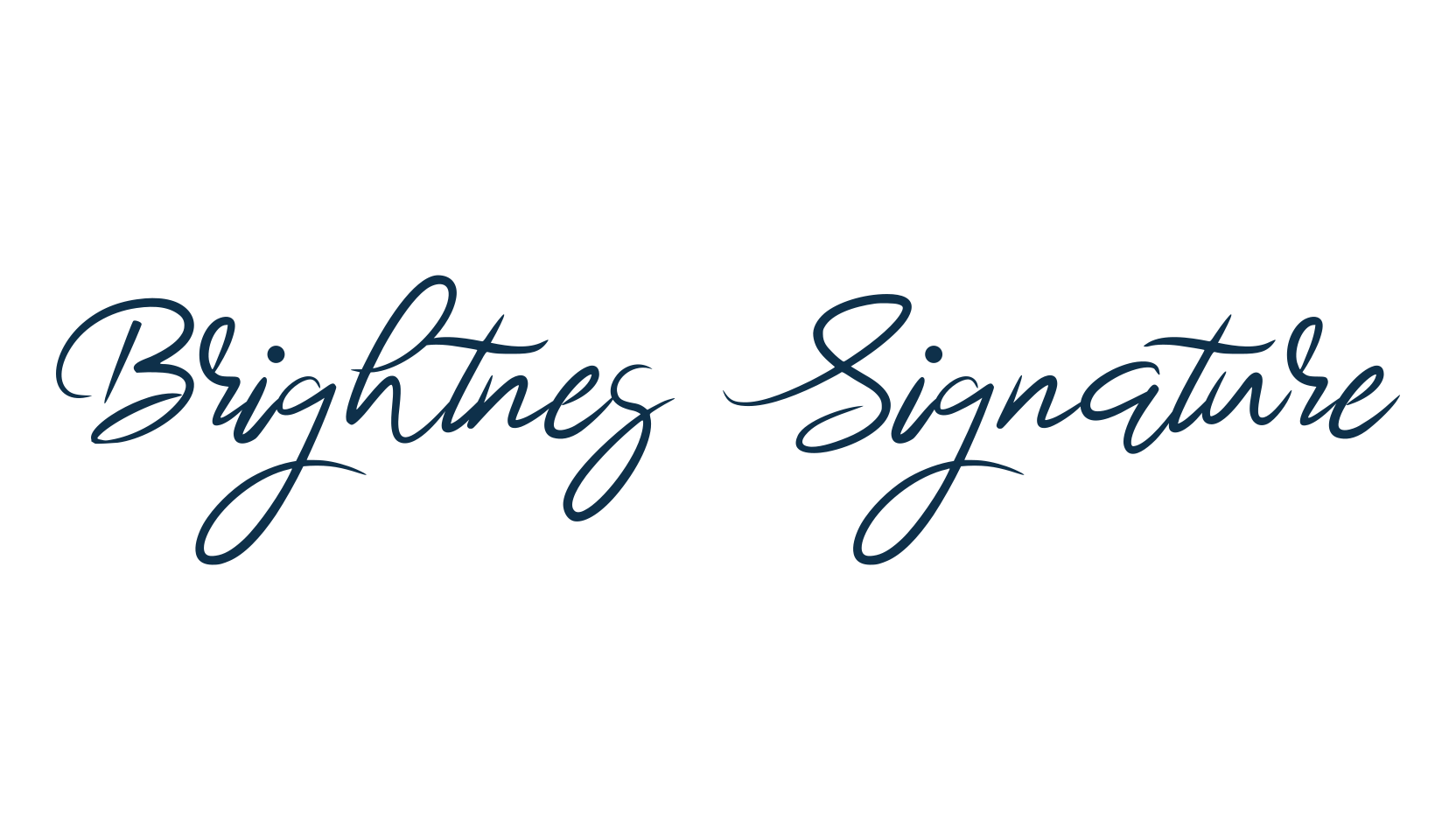Brightnes Signature, handwriting font preview