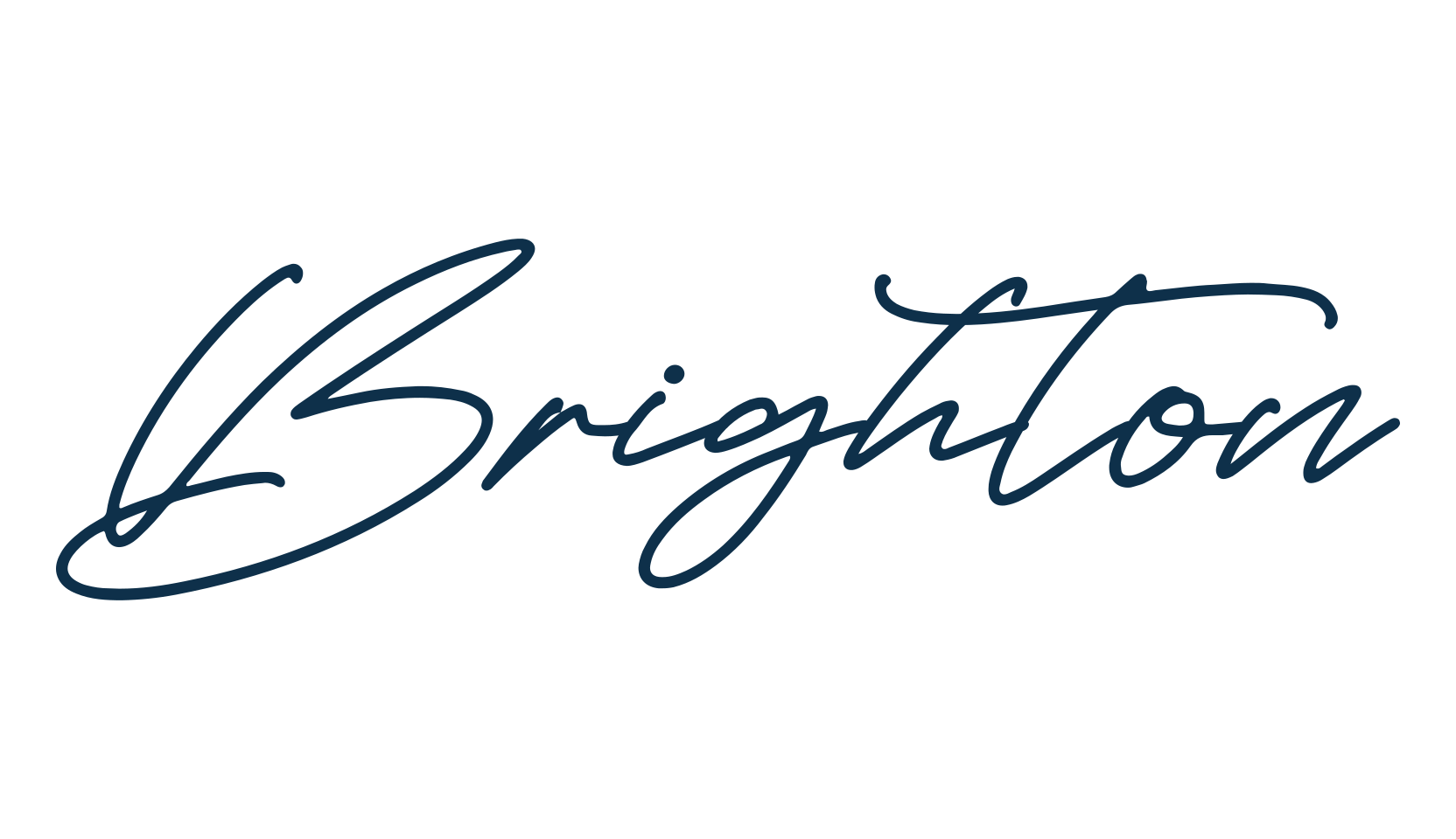 Brighton, script handwritten fancy decorative calligraphy font preview