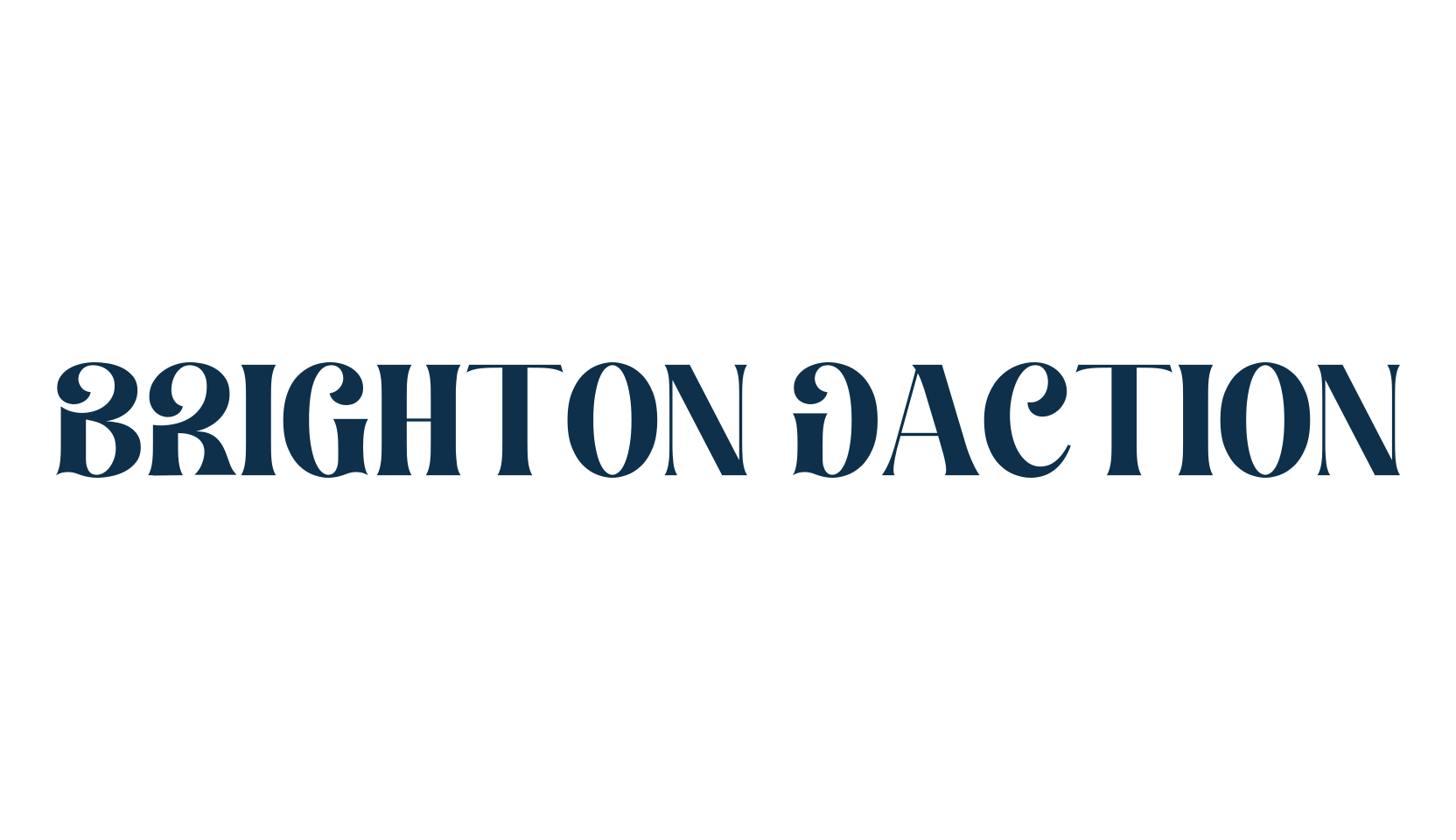 Brighton Daction, retro font preview