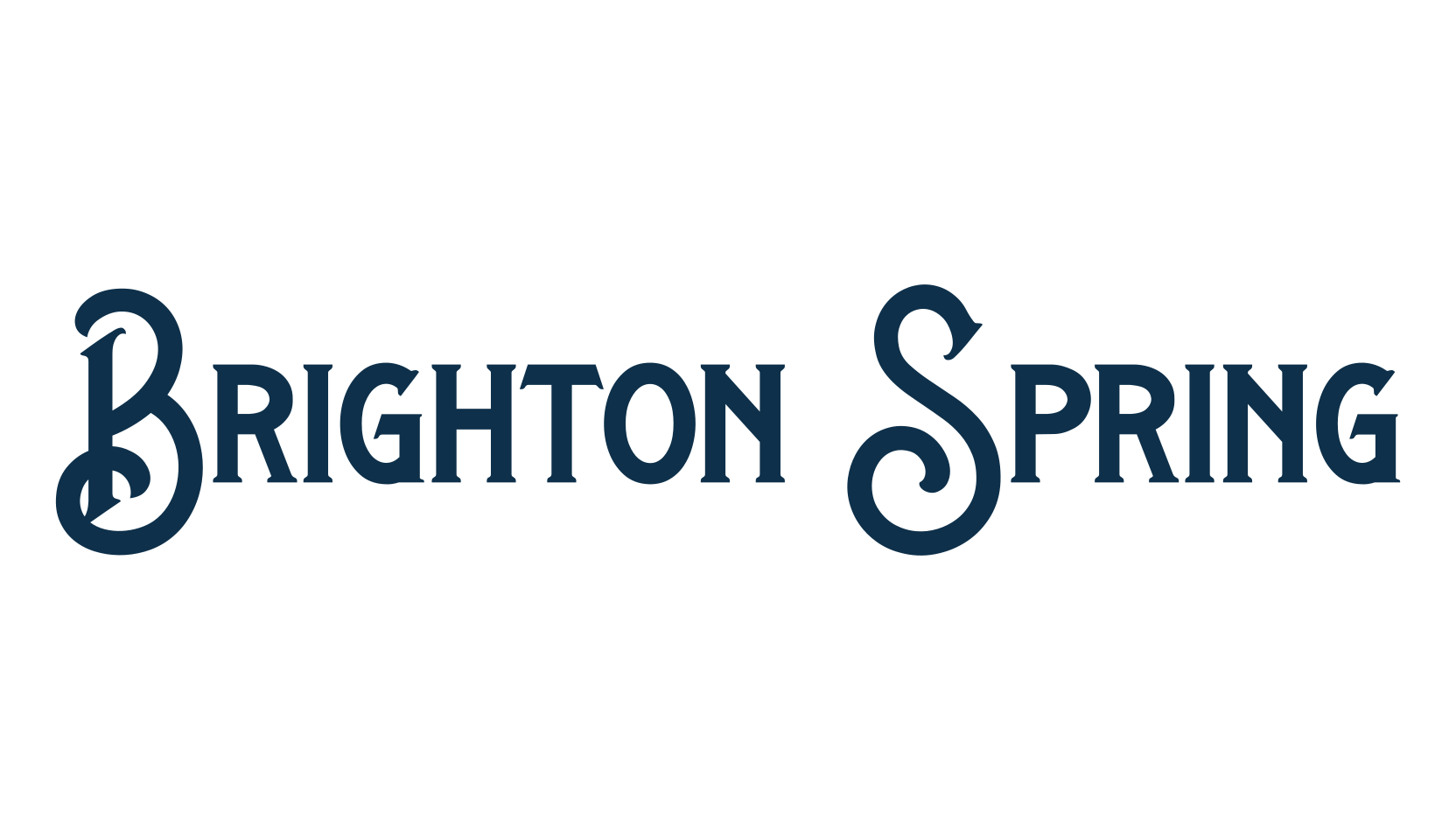 Brighton Spring, fancy retro decorative font preview