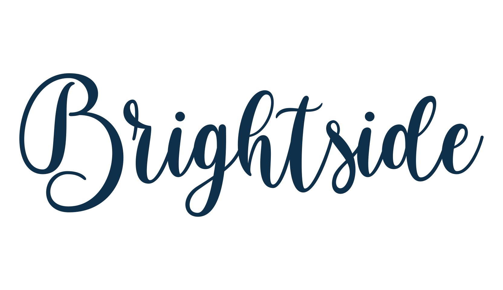 Brightside (brightside-4), script calligraphy fancy decorative font preview