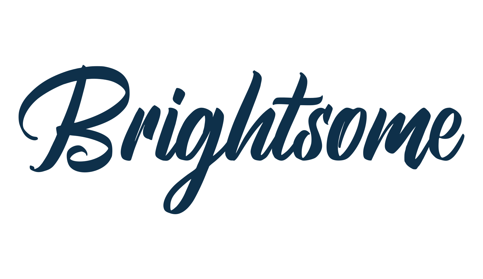 Brightsome, script calligraphy fancy decorative font preview