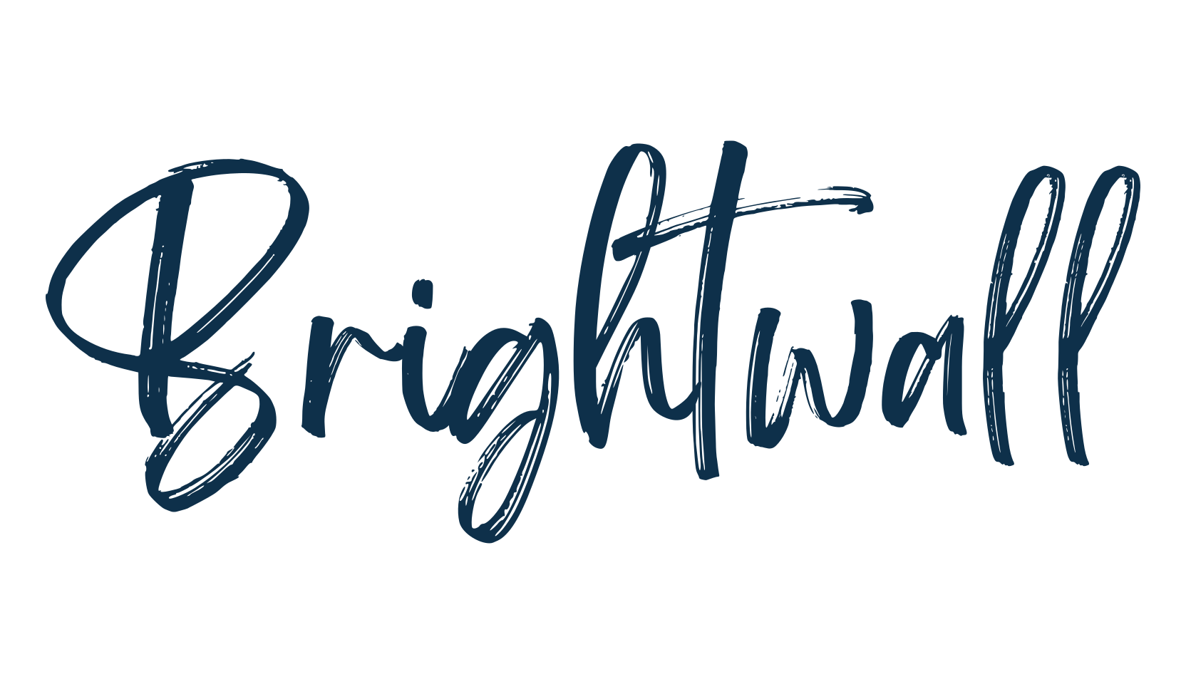 Brightwall, brush font preview