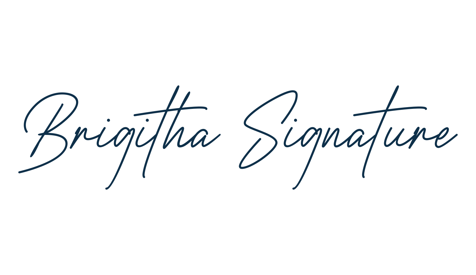 Brigitha Signature, handwriting font preview