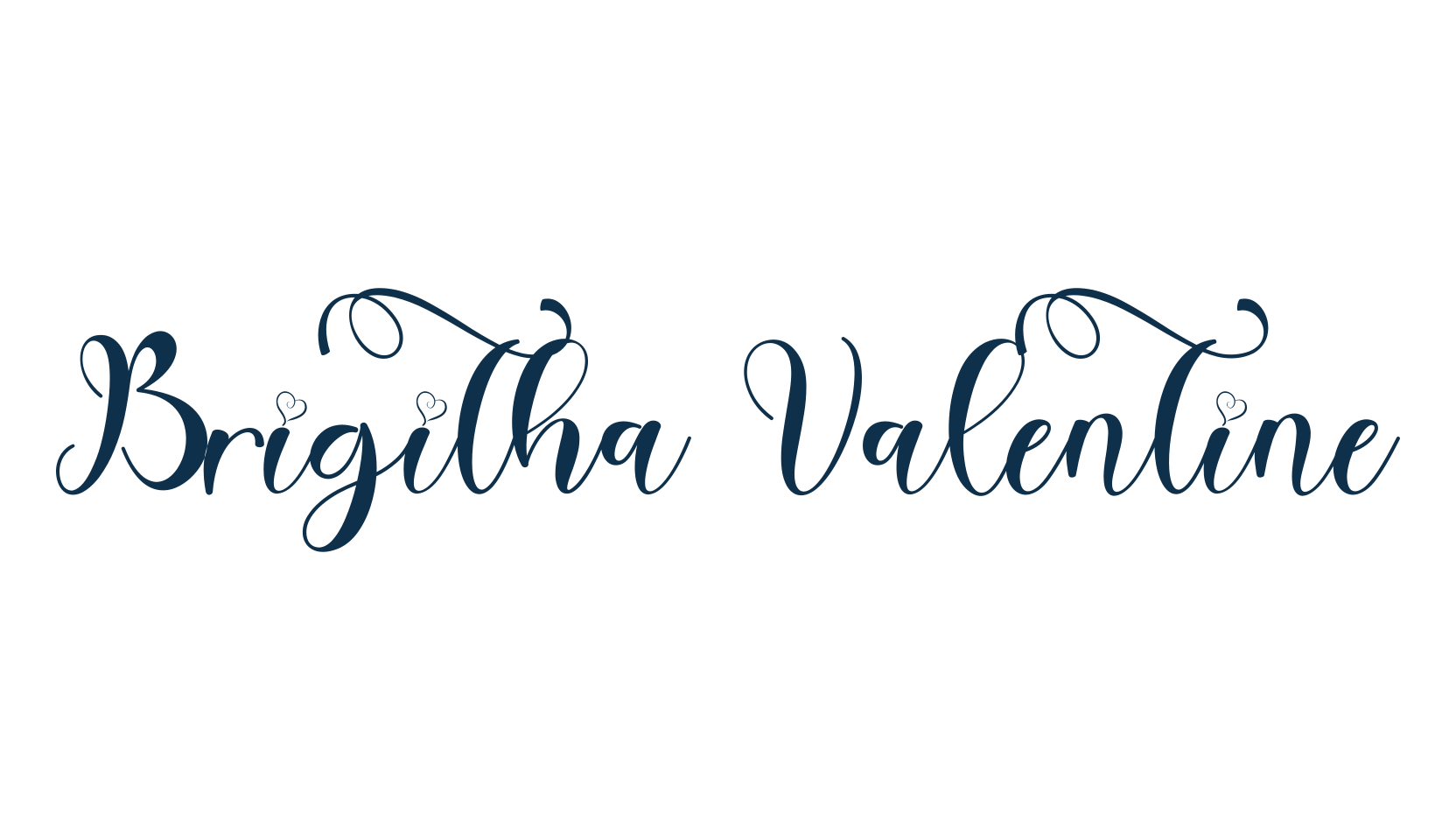 Brigitha Valentine, display market font preview
