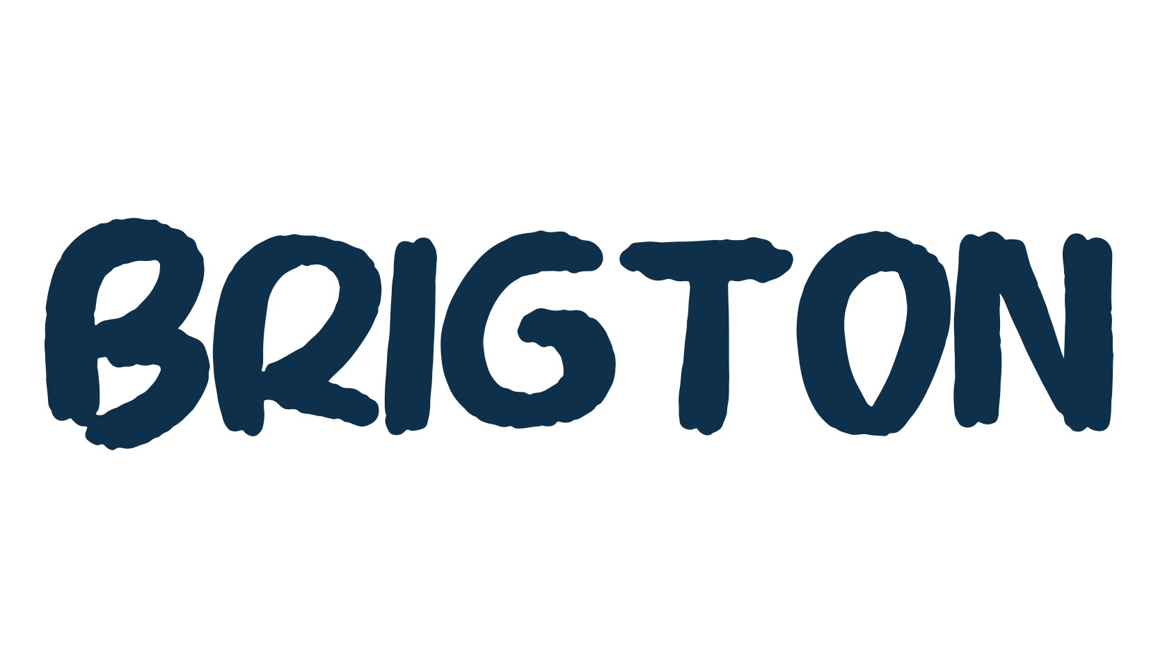 Brigton, brush font preview