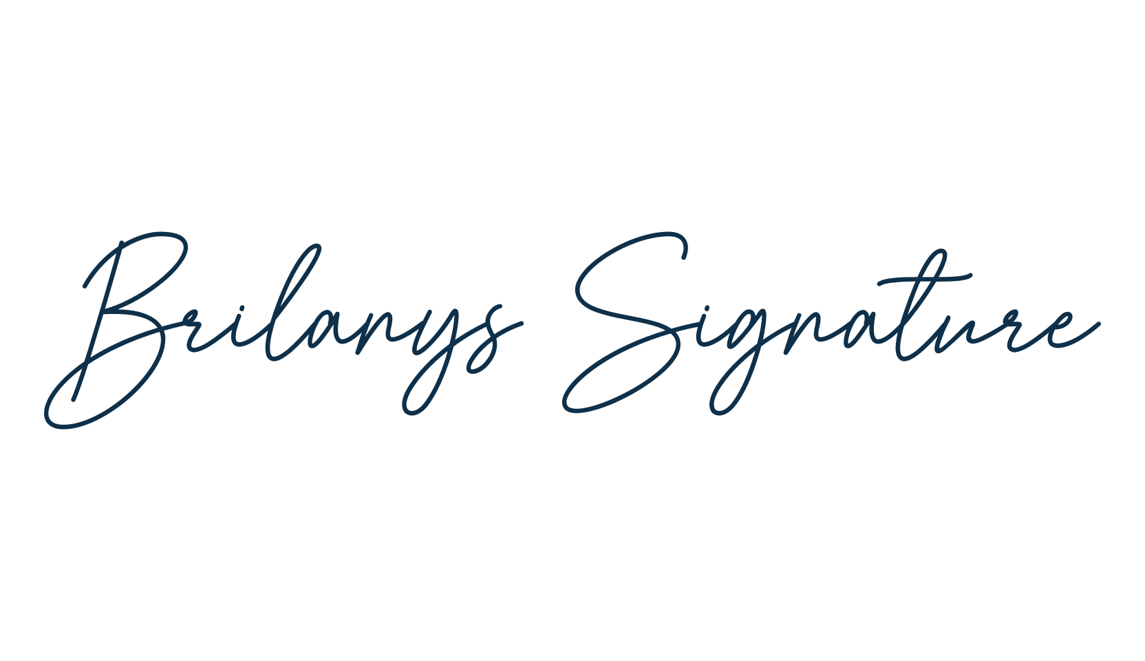 Brilanys Signature, script handwritten fancy decorative calligraphy font preview