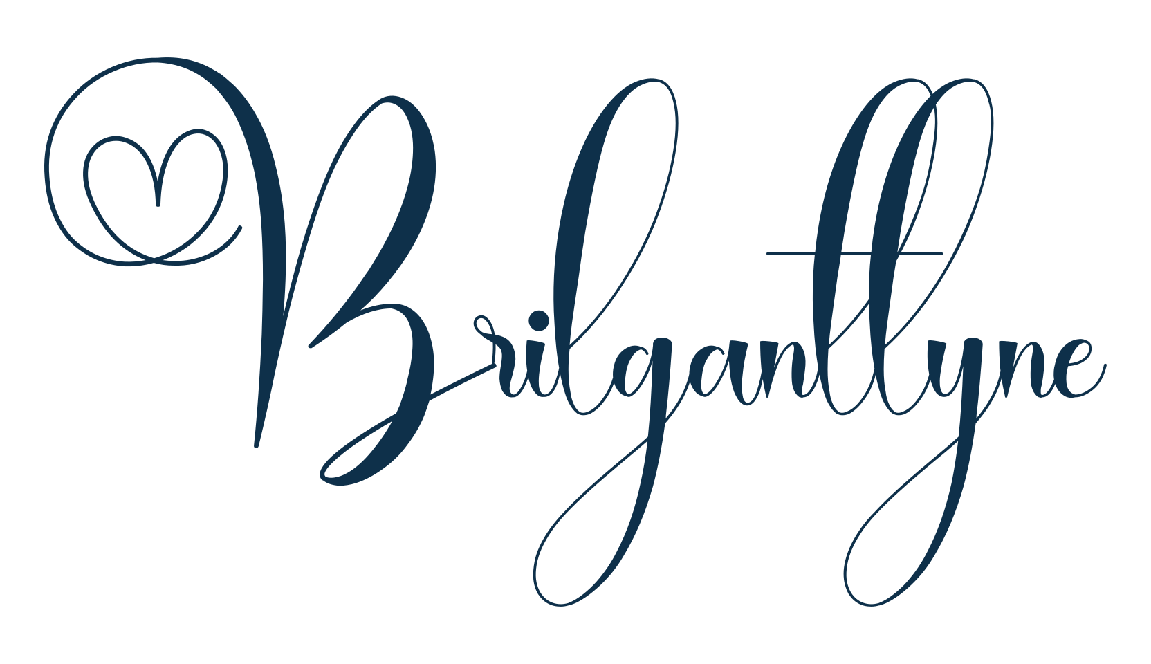 Brilganttyne, script calligraphy fancy decorative font preview