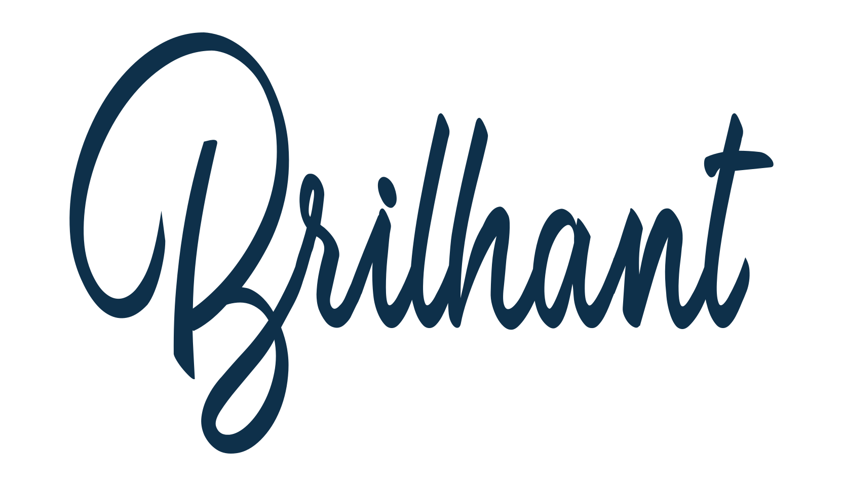 Brilhant, fancy decorative font preview