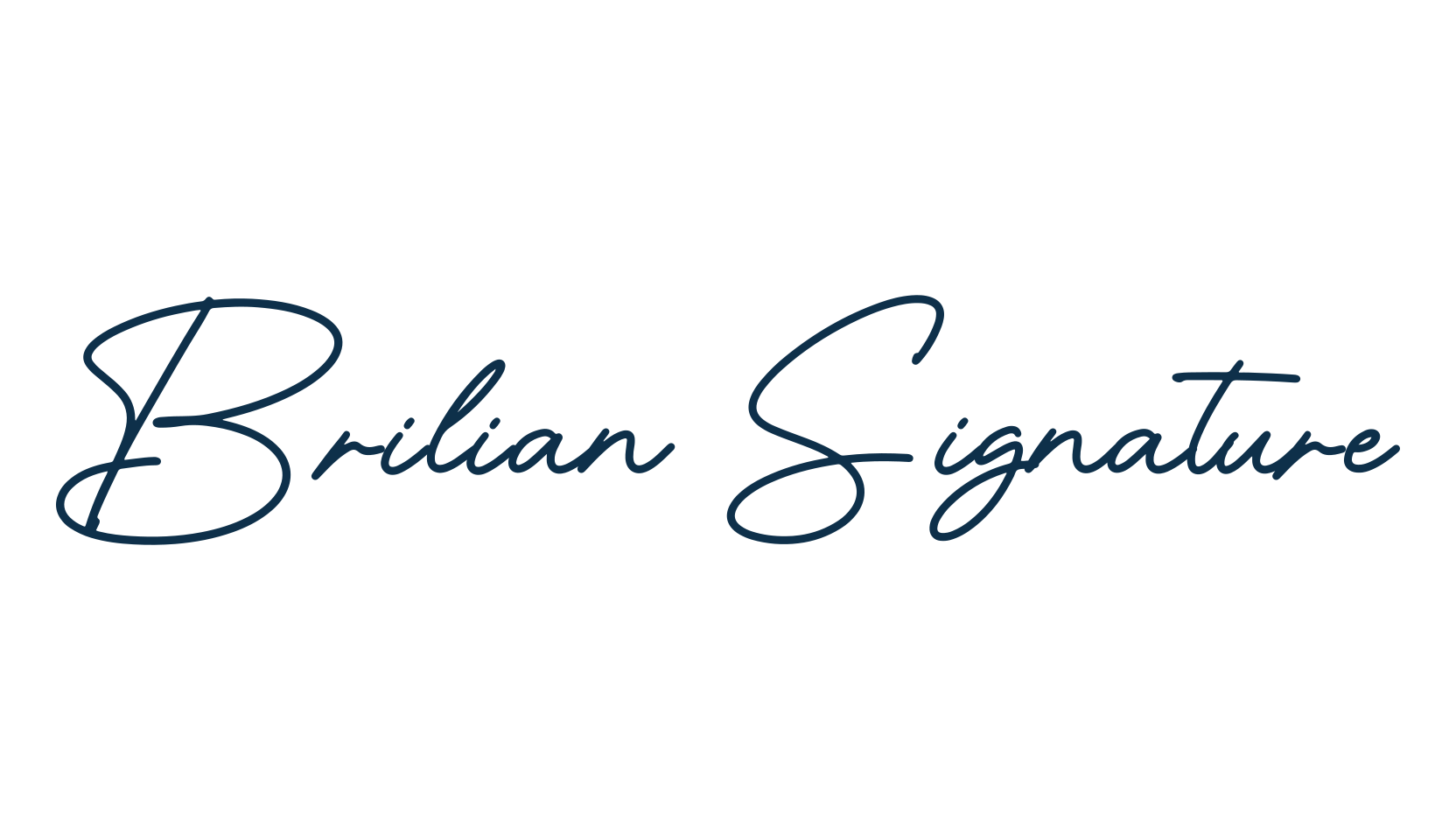 Brilian Signature, handwriting font preview