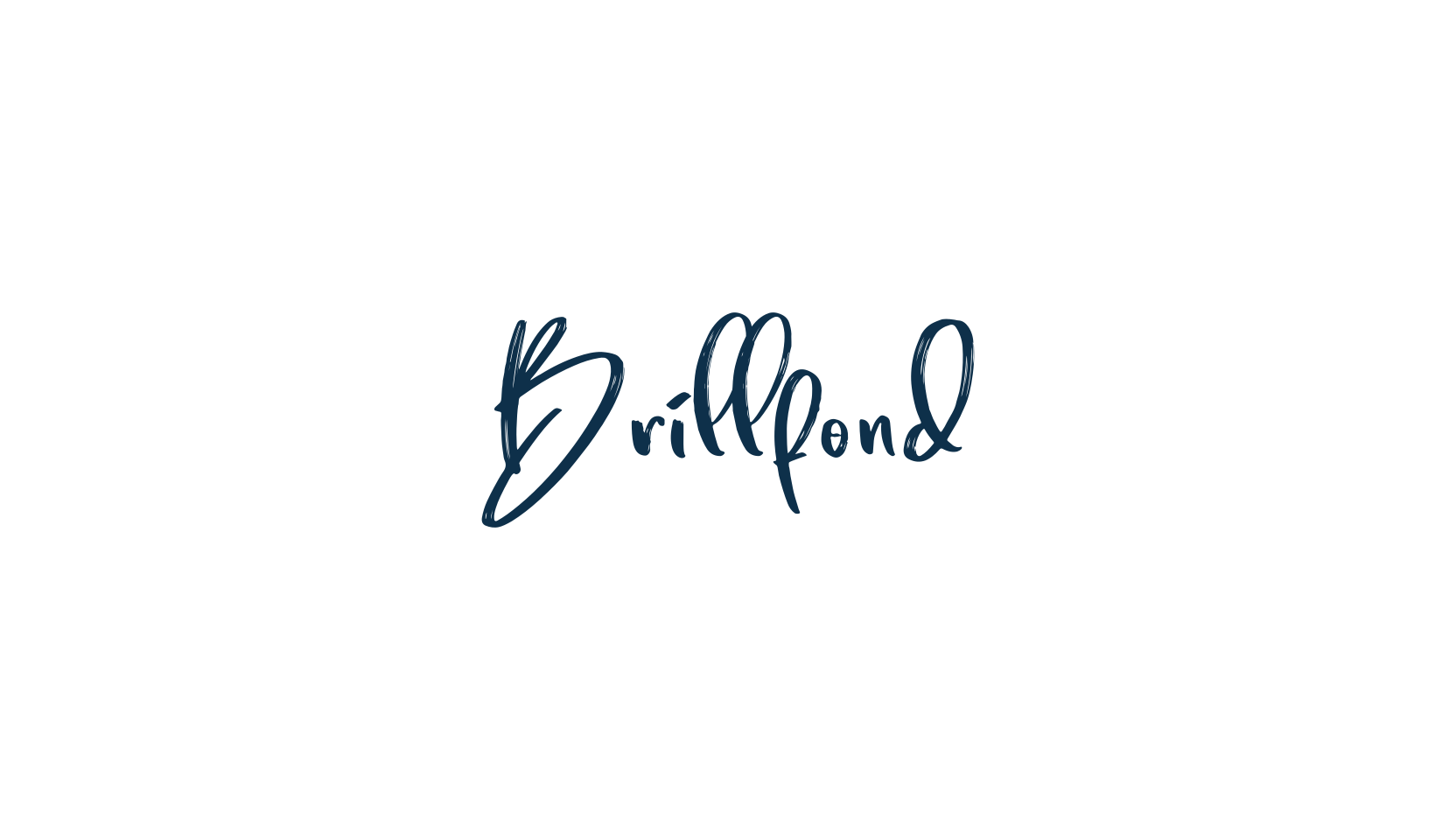 Brillfond, brush font preview