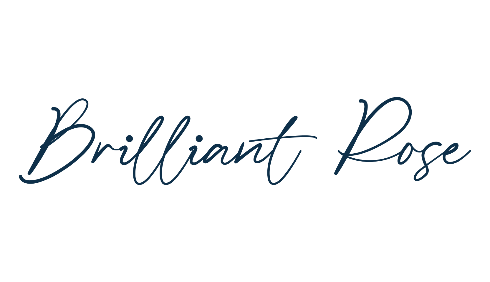 Brilliant Rose, handwriting font preview