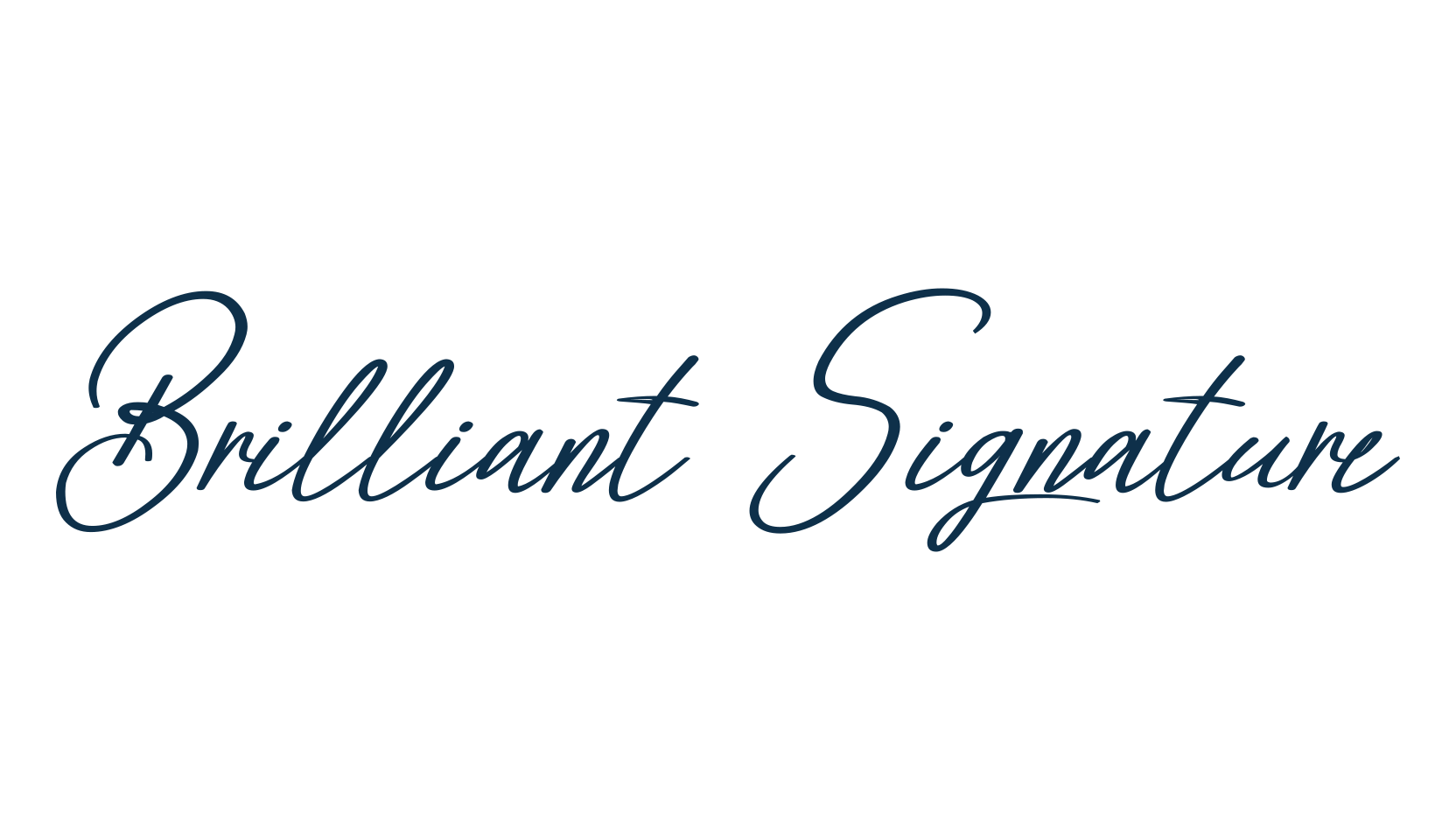 Brilliant Signature (brilliant-signature-2), script handwritten fancy decorative calligraphy font preview