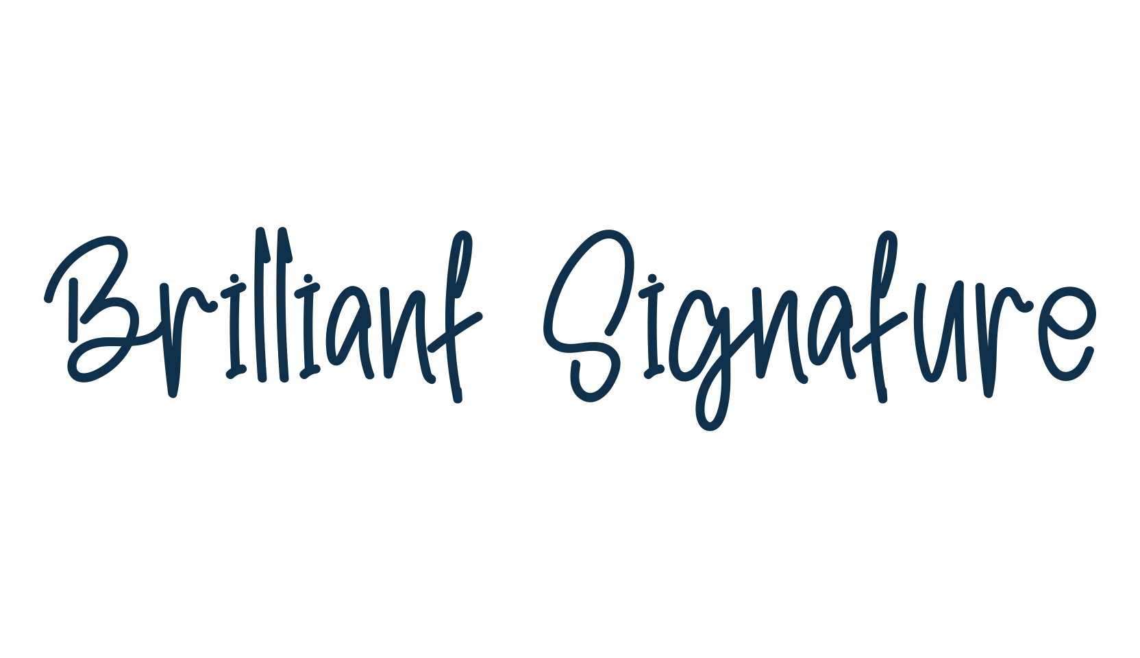 Brilliant Signature (brilliant-signature-3), fancy decorative font preview