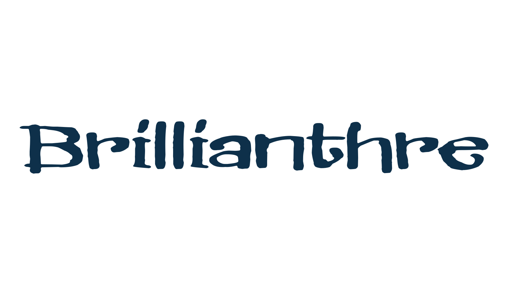 Brillianthre, fancy eroded decorative font preview