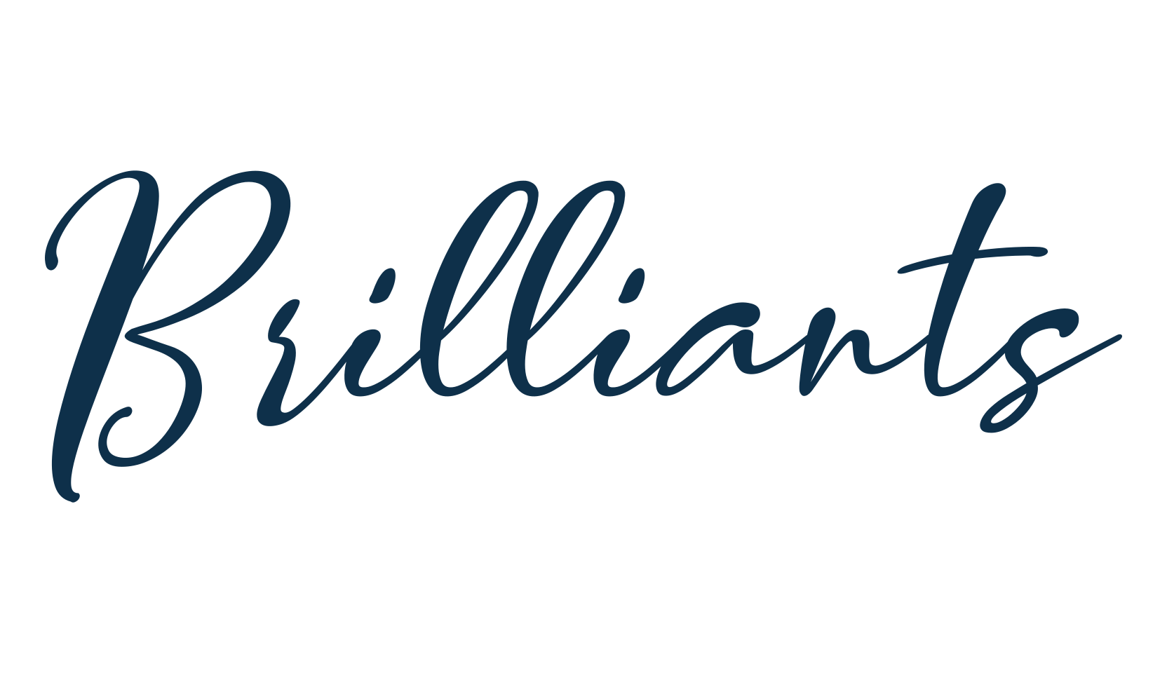 Brilliants, script calligraphy fancy decorative font preview