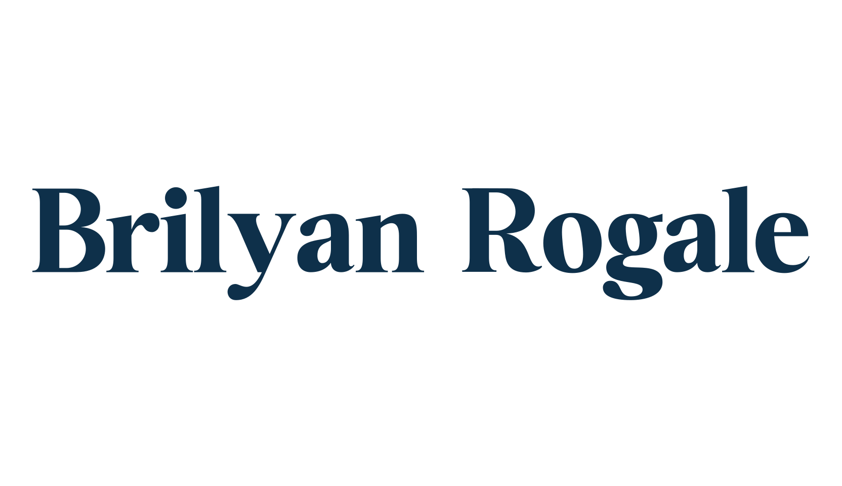 Brilyan Rogale, serif font preview