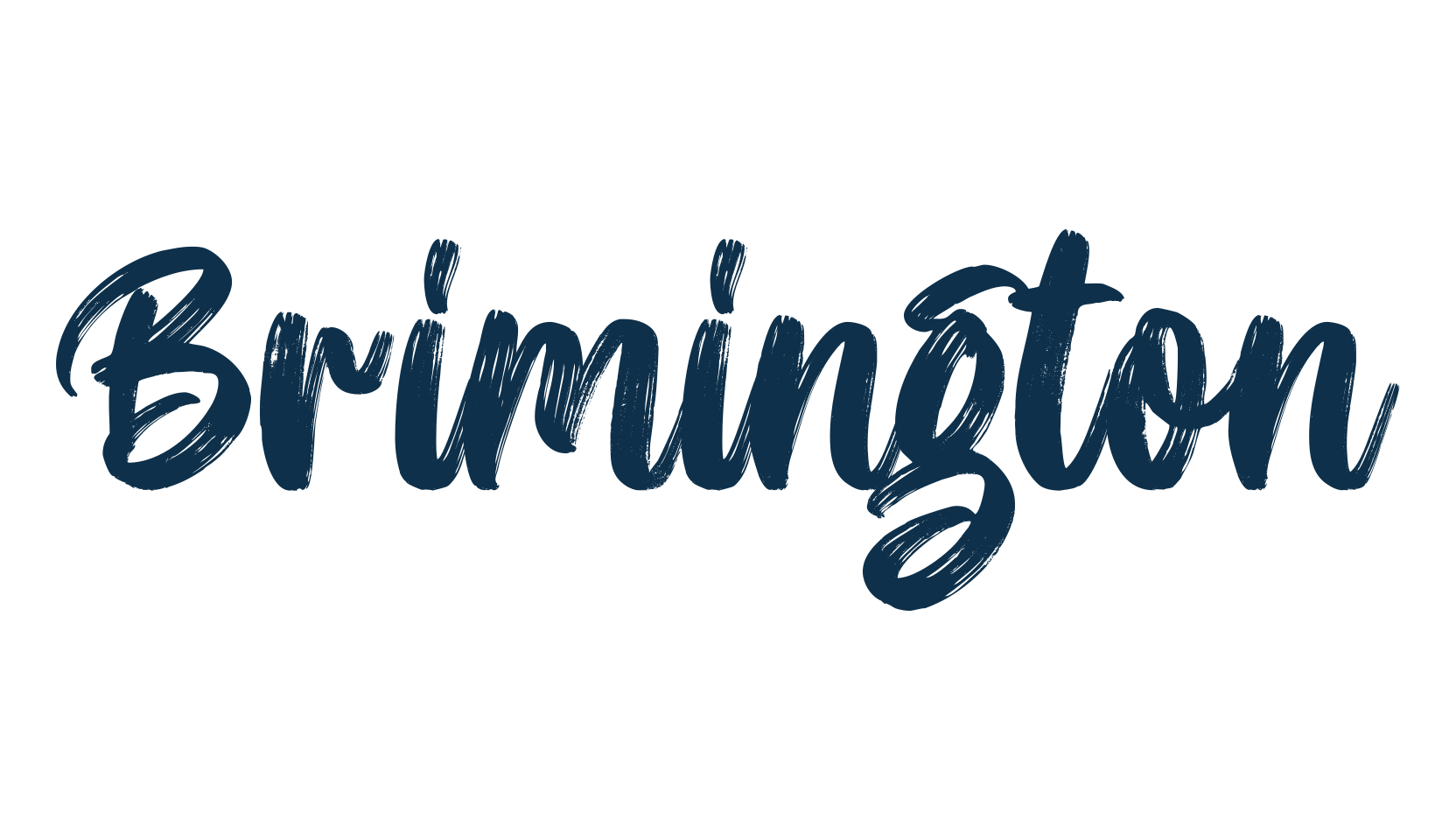 Brimington, brush font preview
