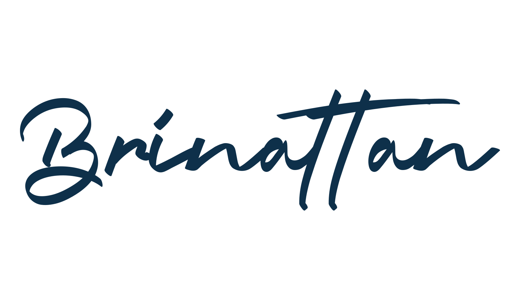 Brinattan, script handwritten fancy decorative calligraphy font preview