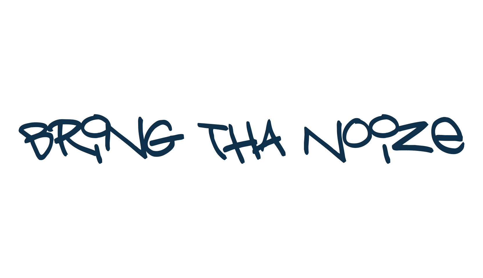 Bring Tha Noize, graffiti font preview