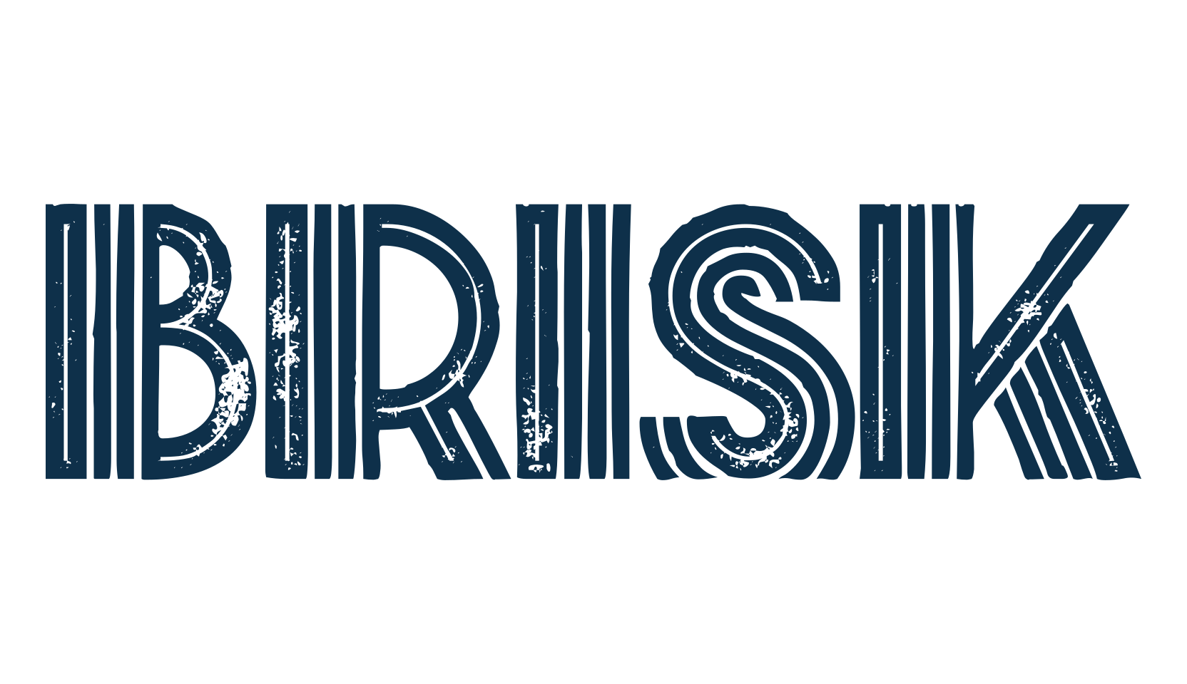 Brisk (brisk), fancy retro decorative font preview