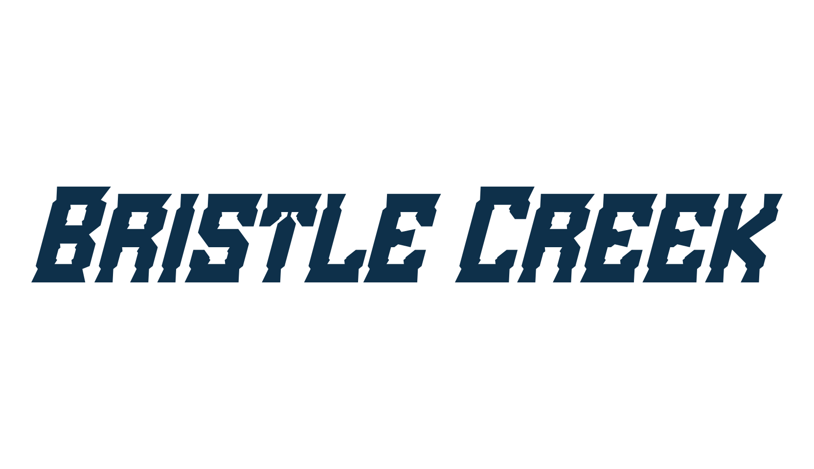 Bristle Creek, decorative font preview