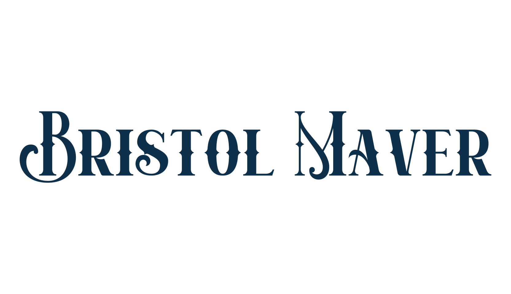 Bristol Maver, retro font preview