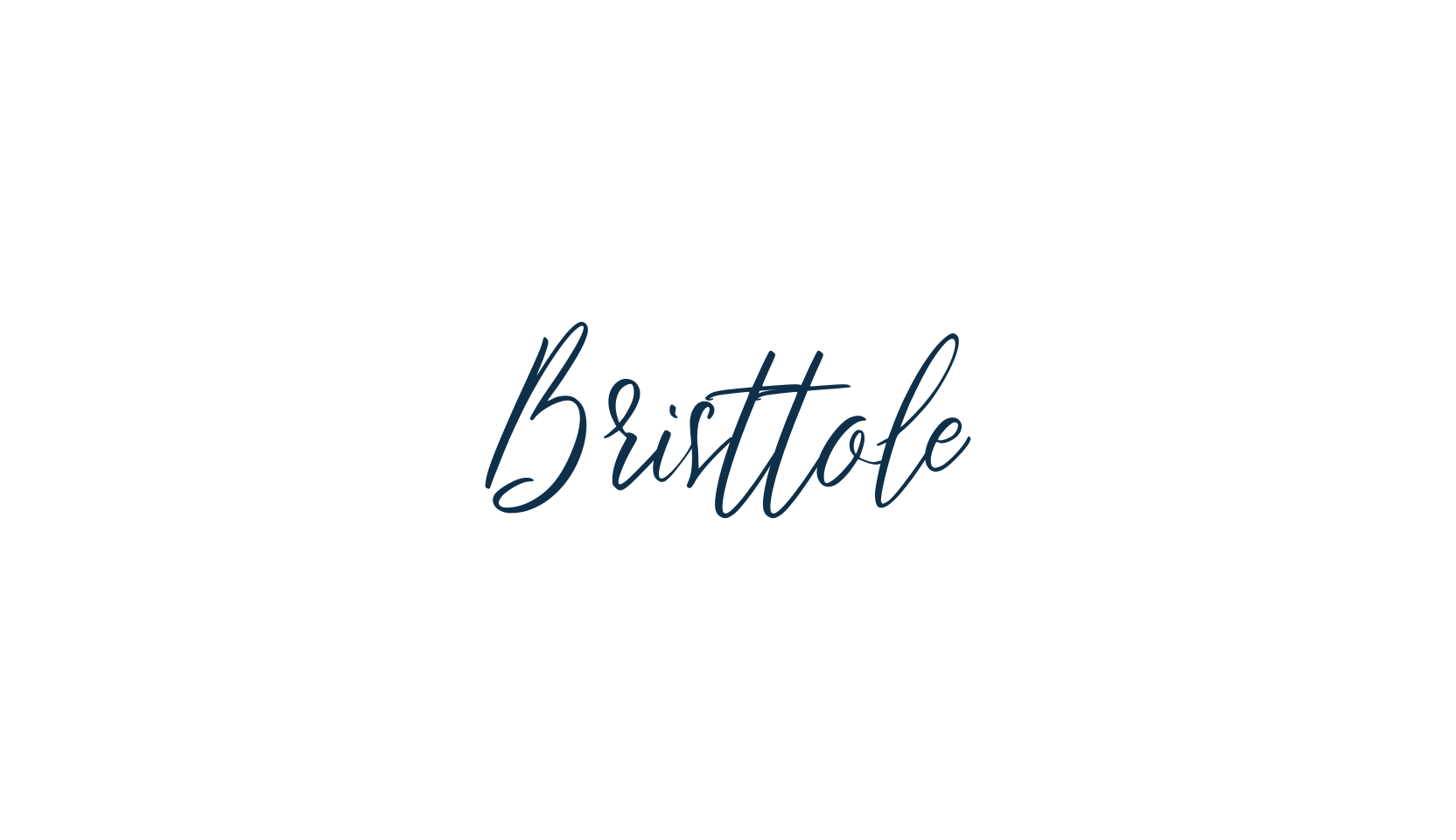 Bristtole, script handwritten fancy decorative calligraphy font preview