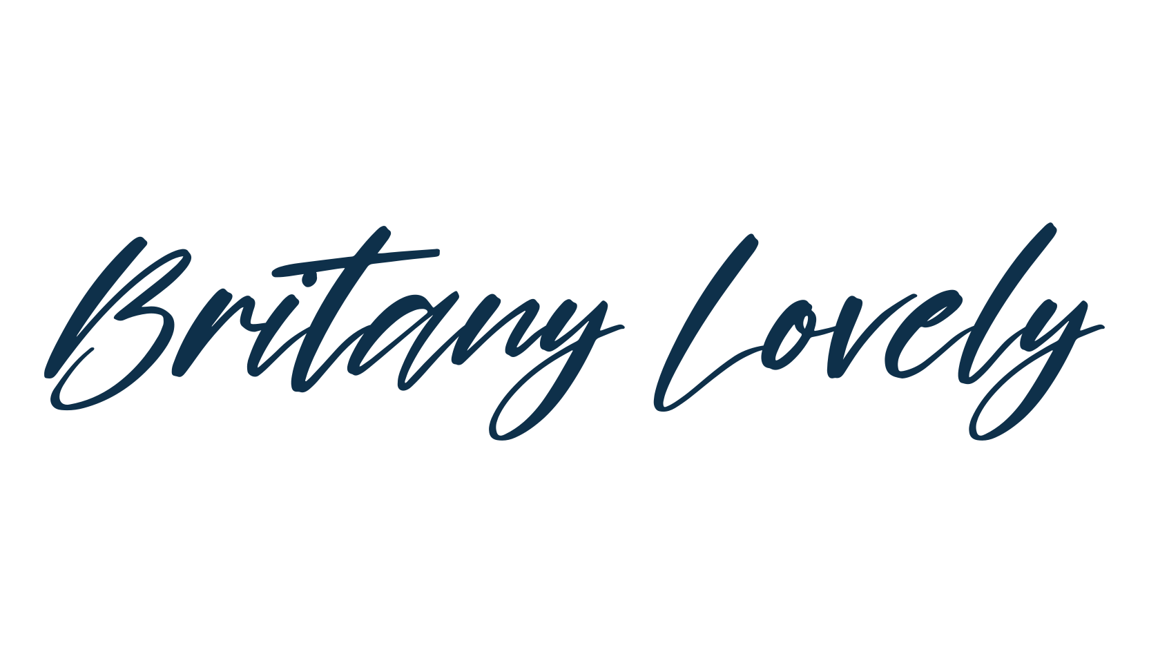 Britany Lovely, script handwritten fancy decorative calligraphy font preview