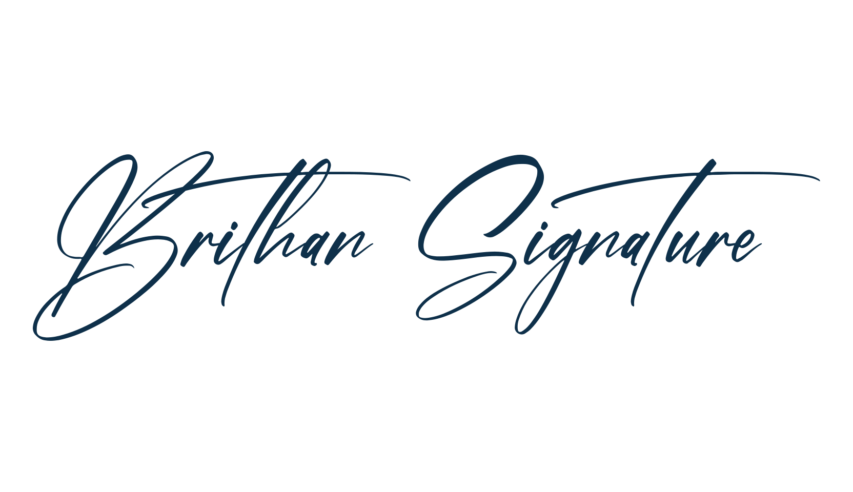 Brithan Signature, script handwritten fancy decorative calligraphy font preview