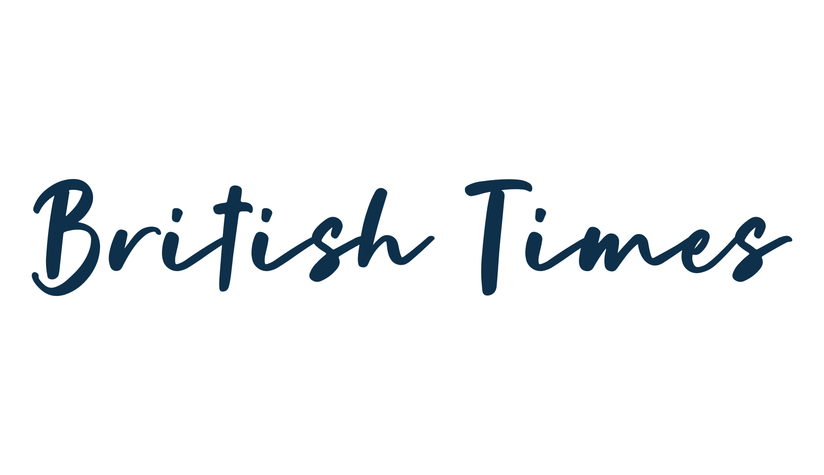 British Times, handwriting font preview