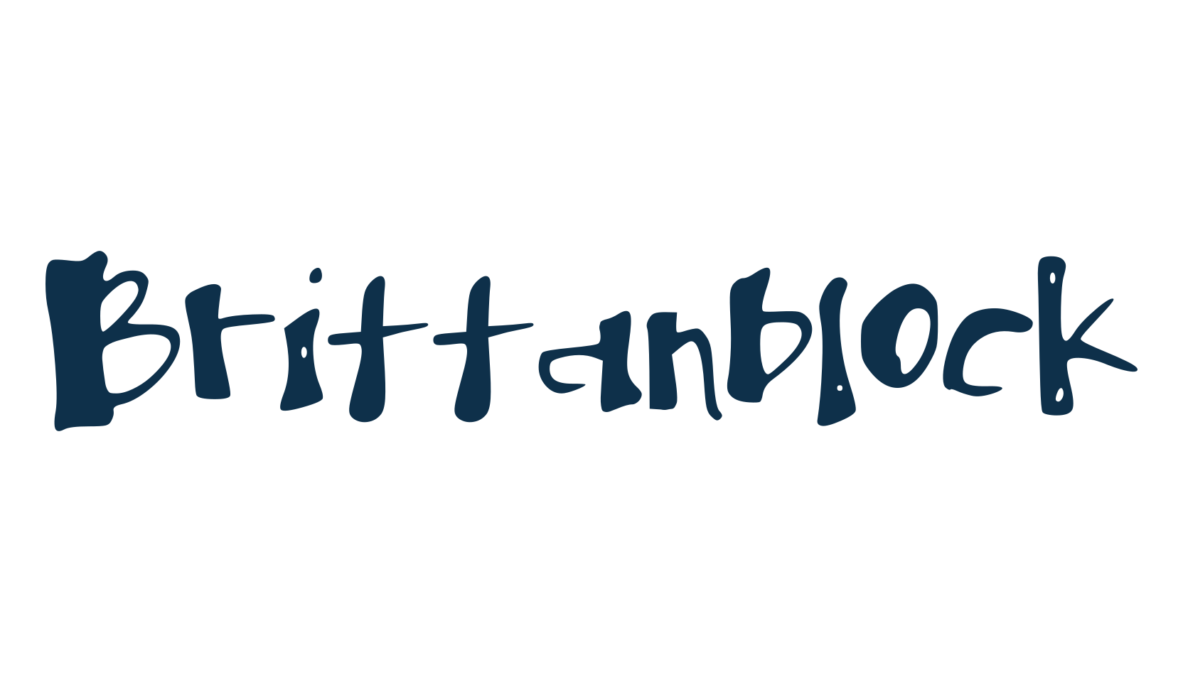 Brittanblock, cartoon font preview