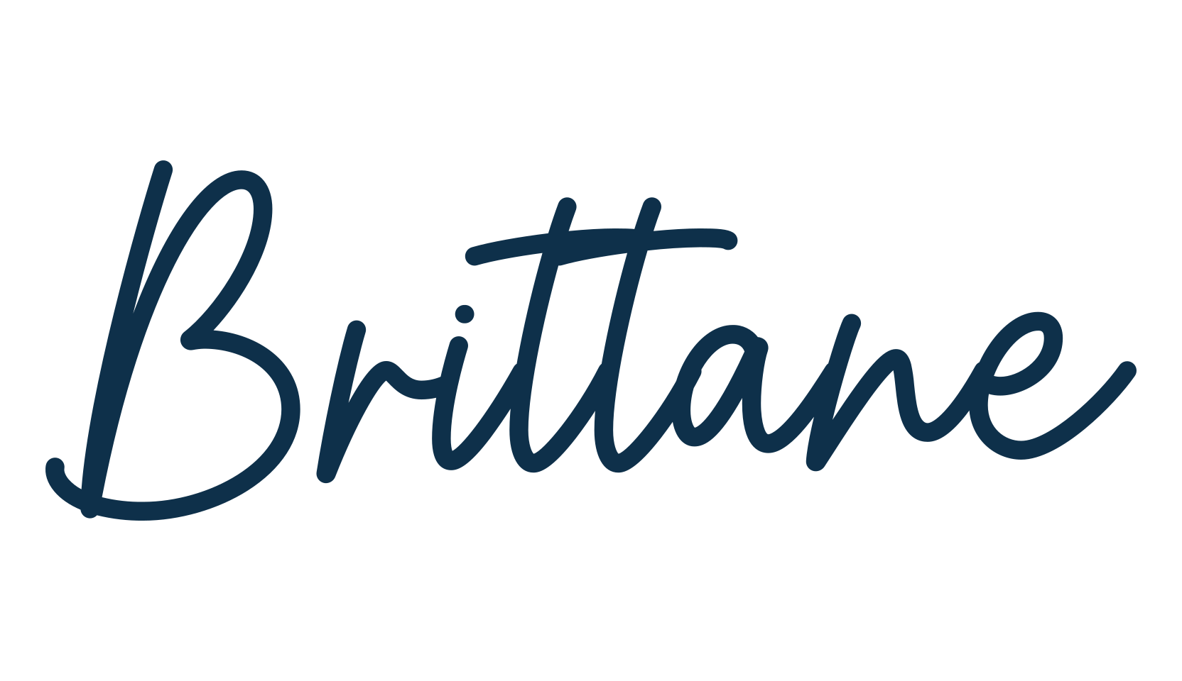 Brittane, handwriting font preview