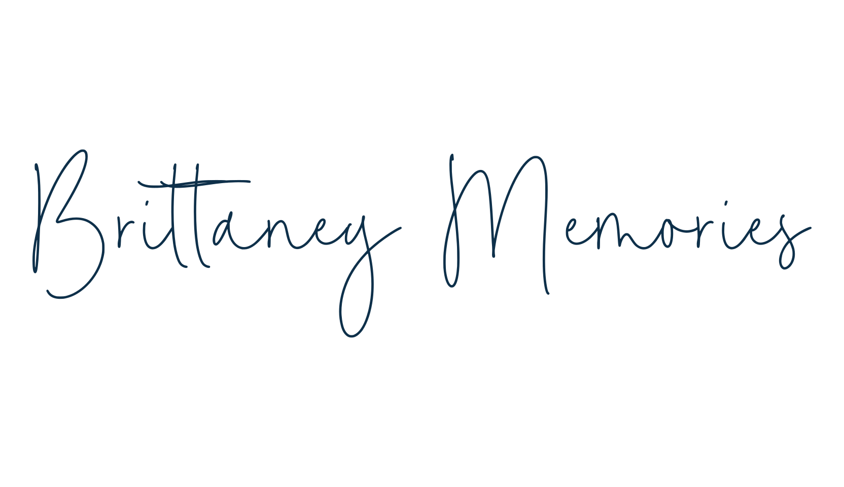 Brittaney Memories, script handwritten fancy decorative calligraphy font preview
