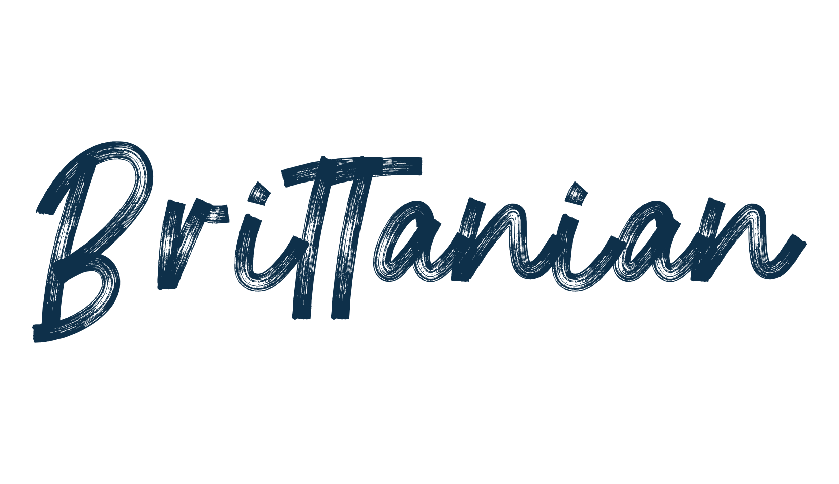 Brittanian, script brush fancy decorative calligraphy font preview