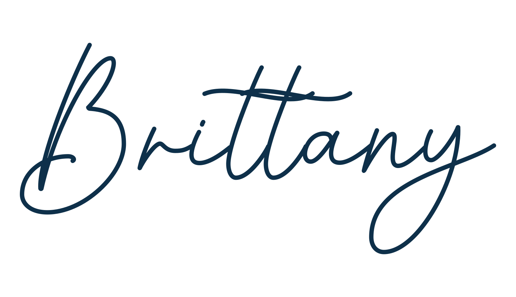 Brittany, handwriting font preview