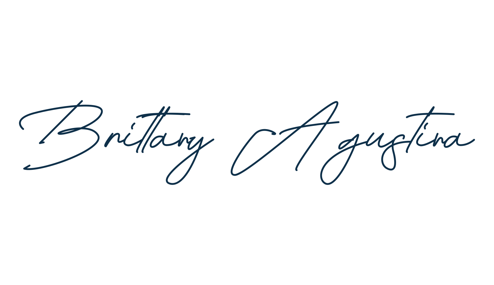 Brittany Agustina, script handwritten fancy decorative calligraphy font preview