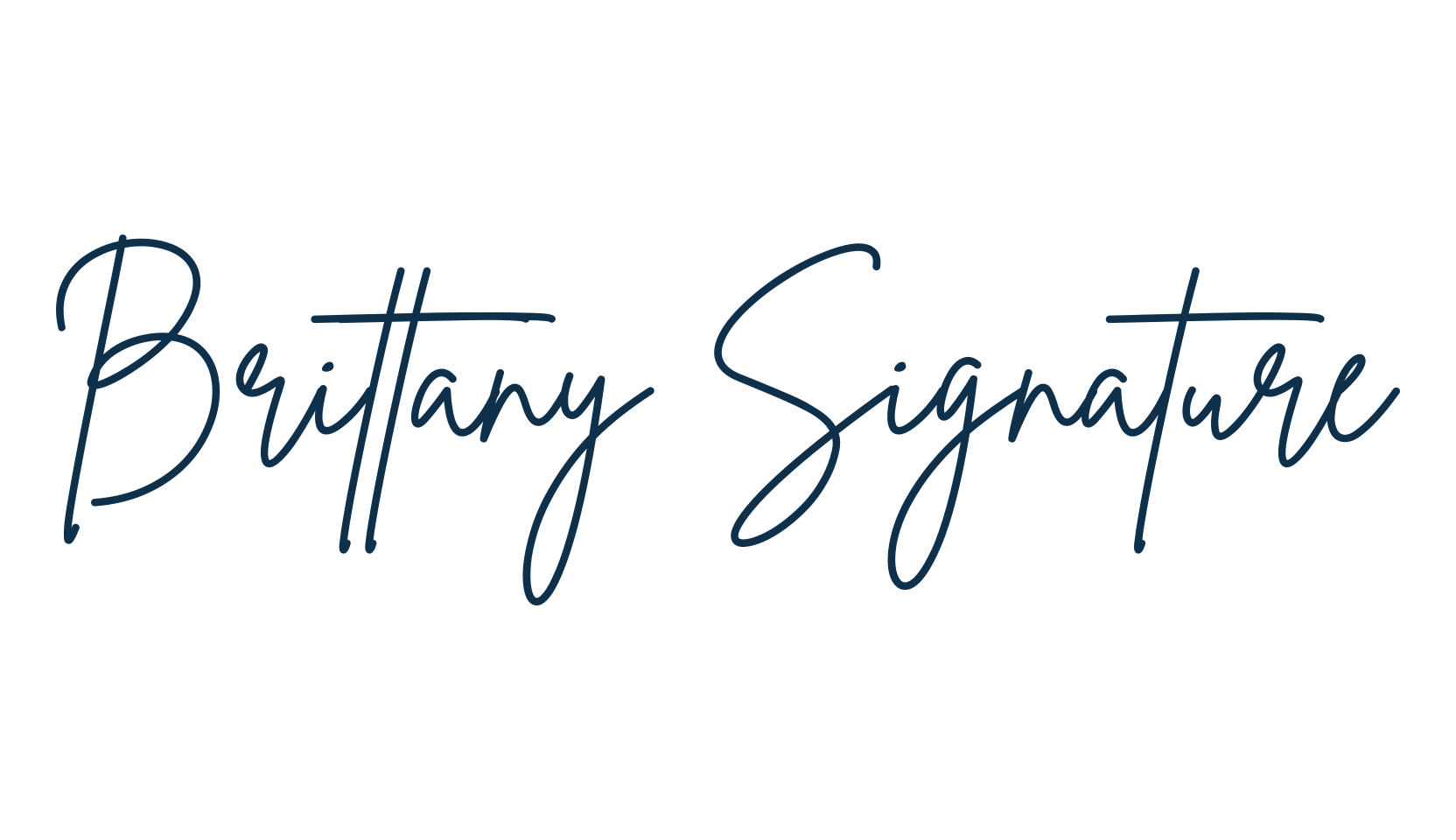Brittany Signature, script handwritten fancy decorative calligraphy font preview