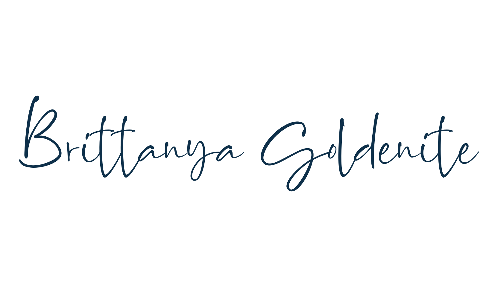 Brittanya Goldenite, handwriting font preview