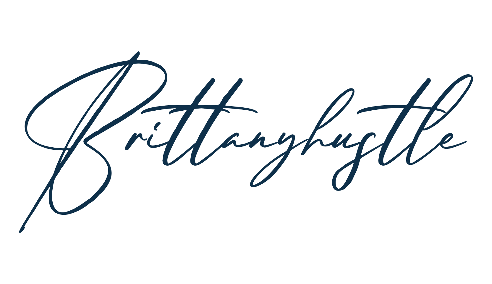 Brittanyhustle, handwriting font preview