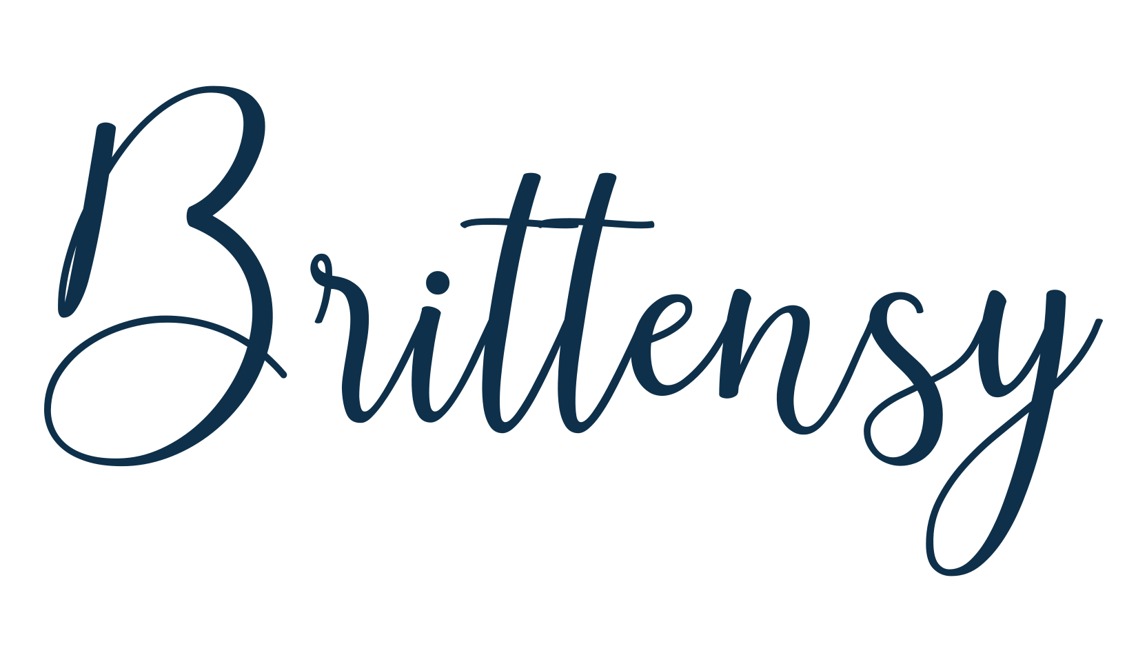 Brittensy, script handwritten fancy decorative calligraphy font preview