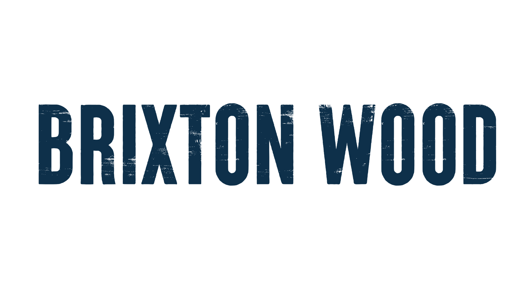 Brixton Wood, eroded font preview