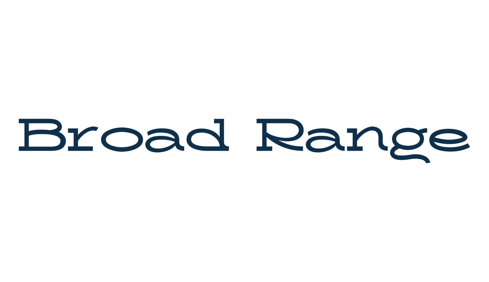 Broad Range, serif font preview