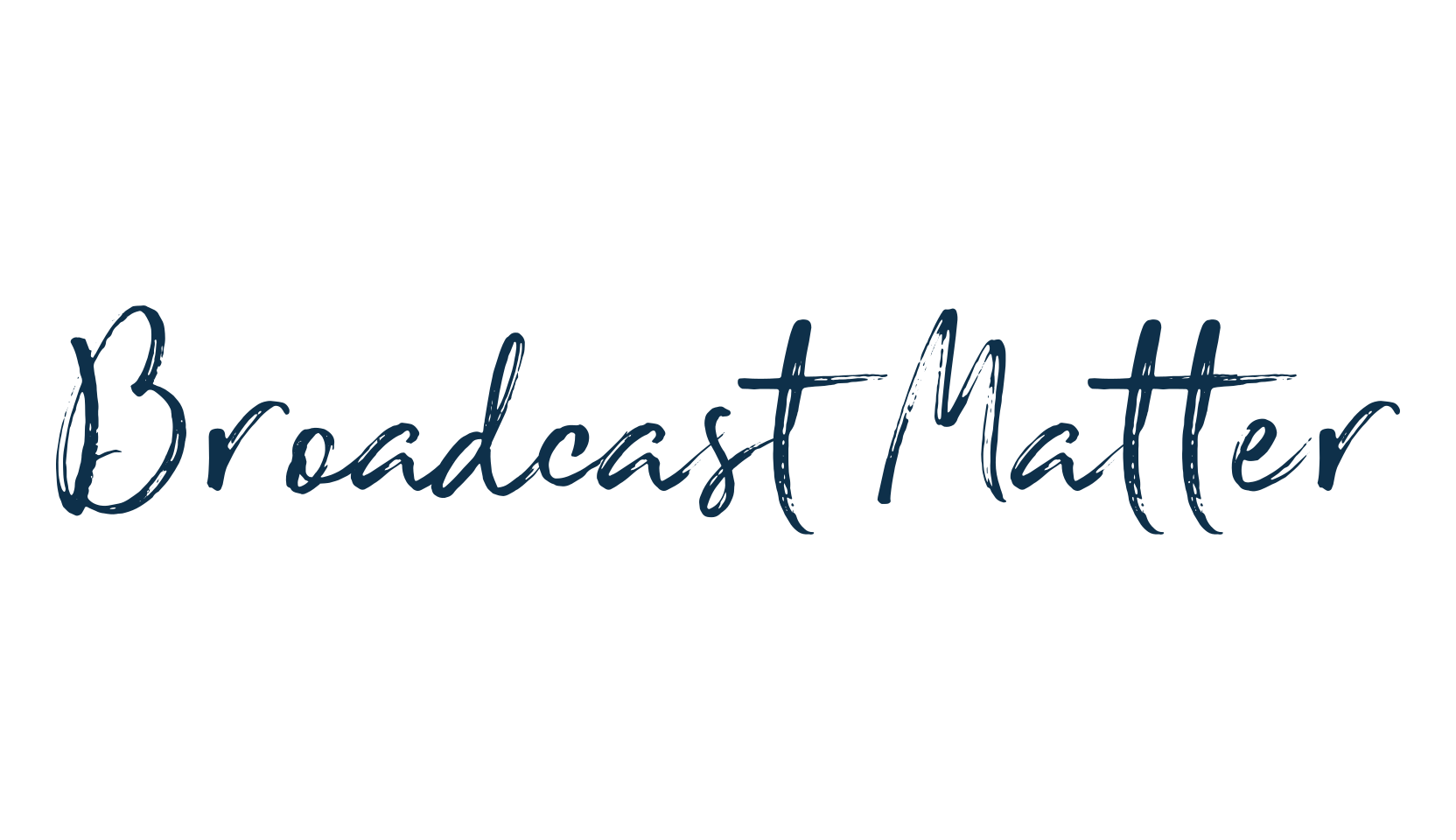 Broadcast Matter, script brush fancy decorative calligraphy font preview