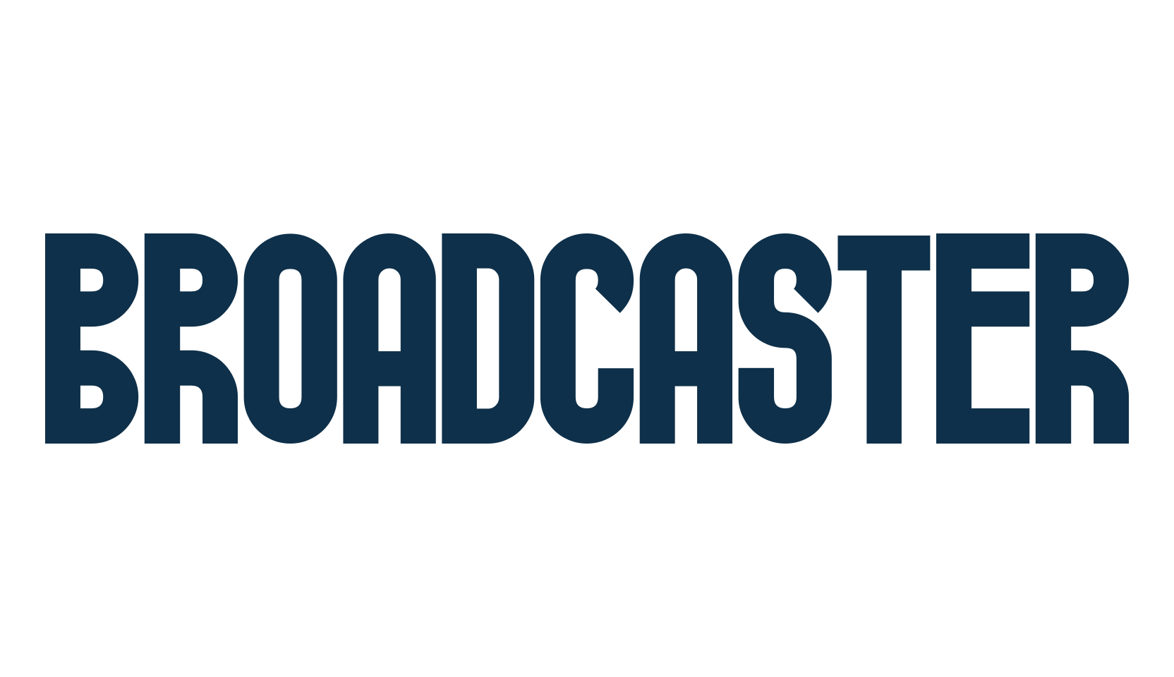 Broadcaster, fancy retro decorative font preview
