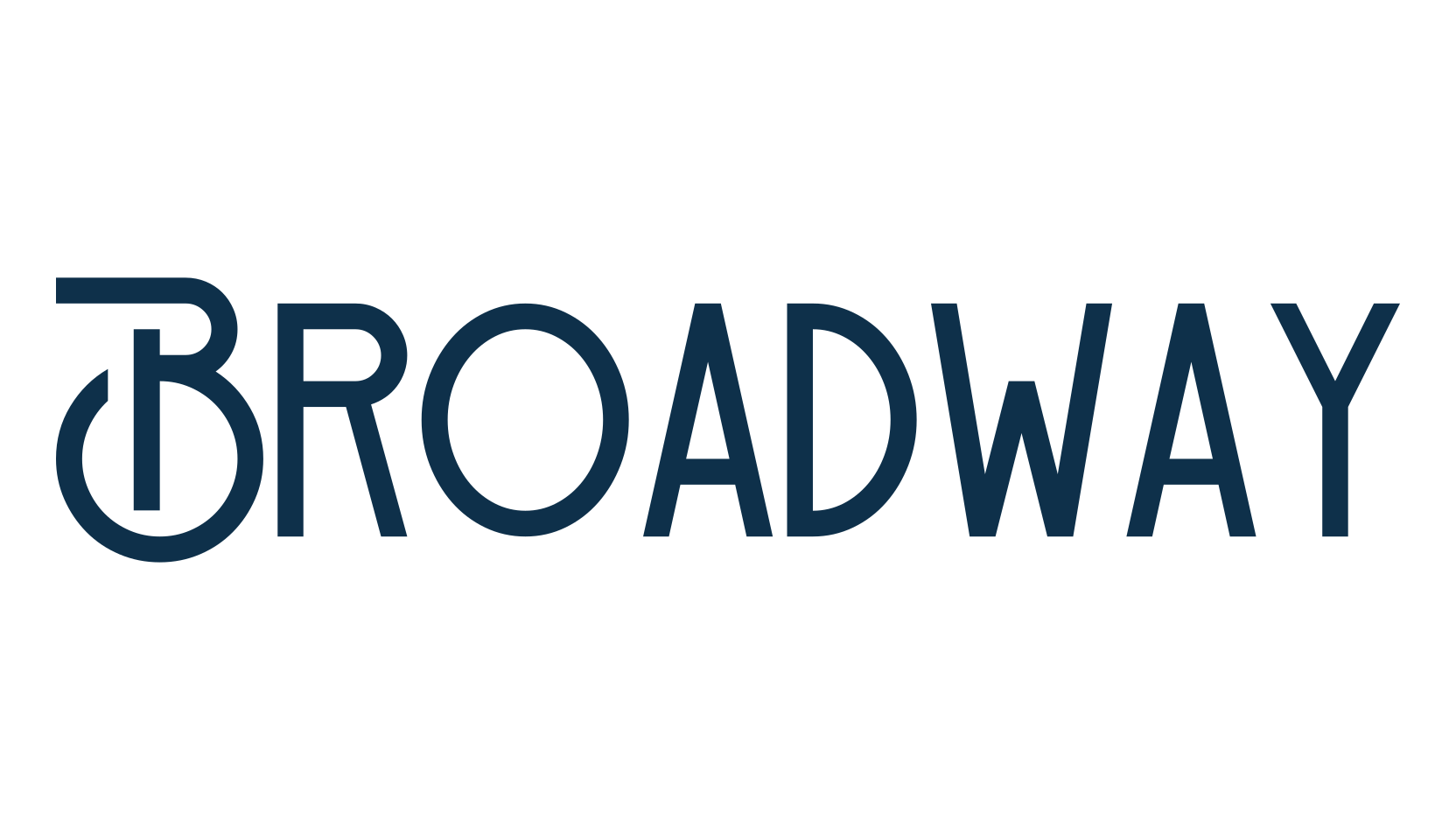 Broadway, retro font preview